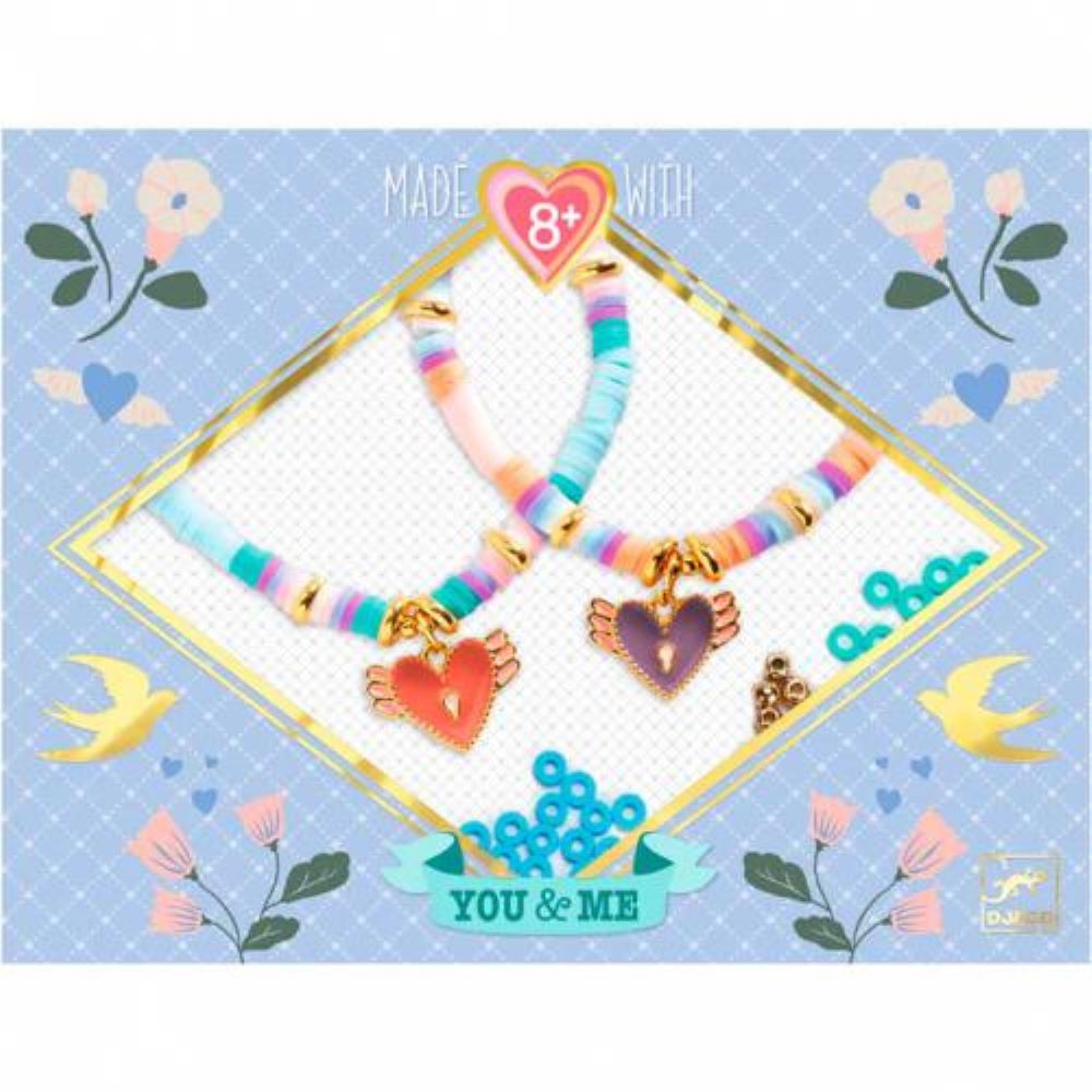 Coração Heishi - Constrói 2 Pulseiras - DJECO
