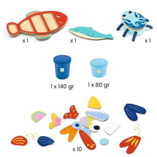 Myseacreatures - Jogo de Plasticina - Djeco