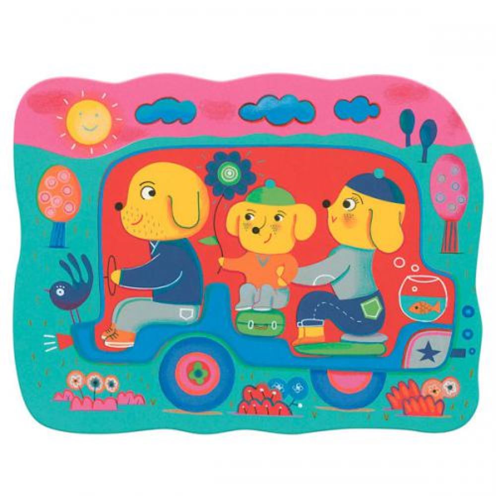Escondido na Estrada - Pintura c/ Lápis de Água - Djeco