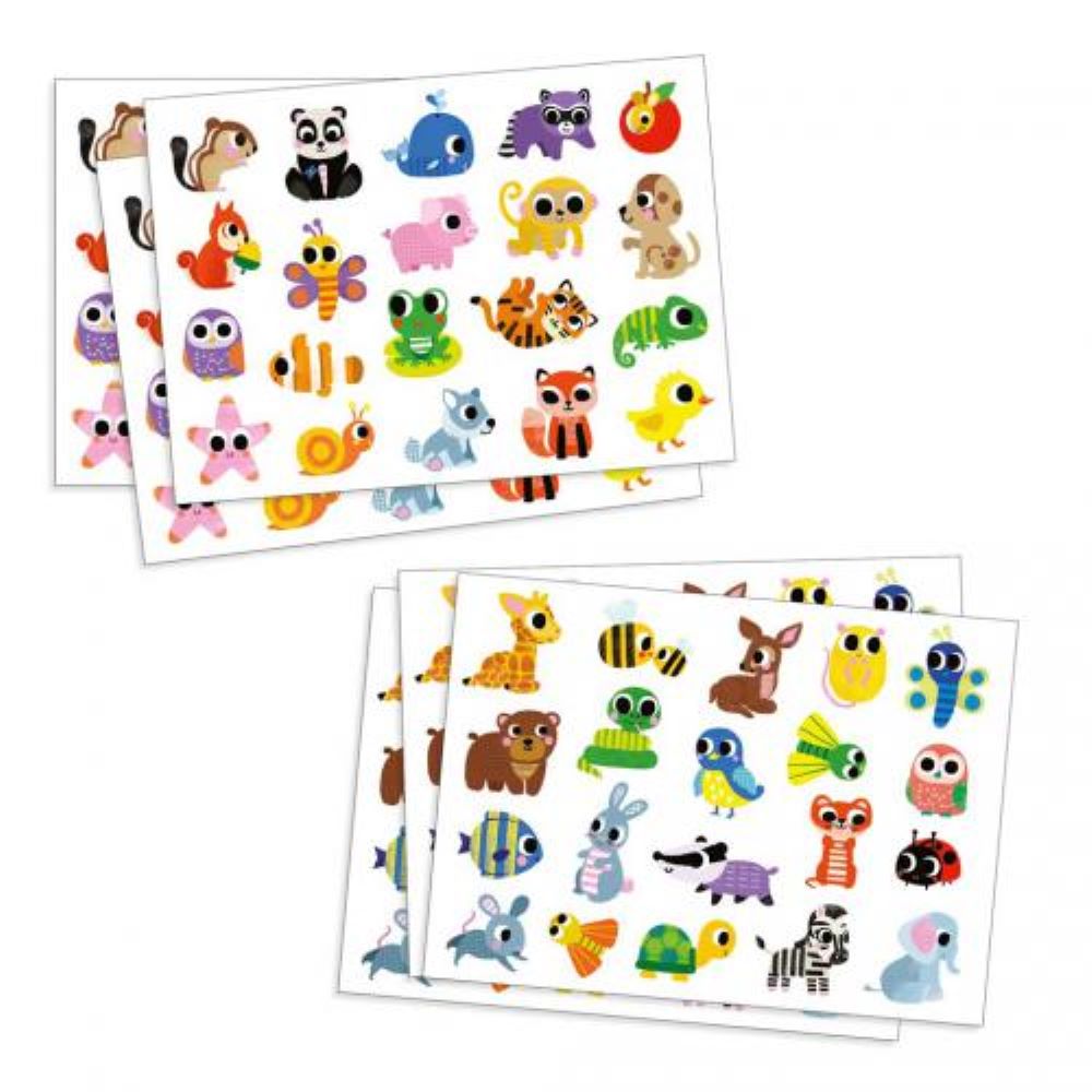 Animais Bebés - Autocolantes Grandes - Djeco