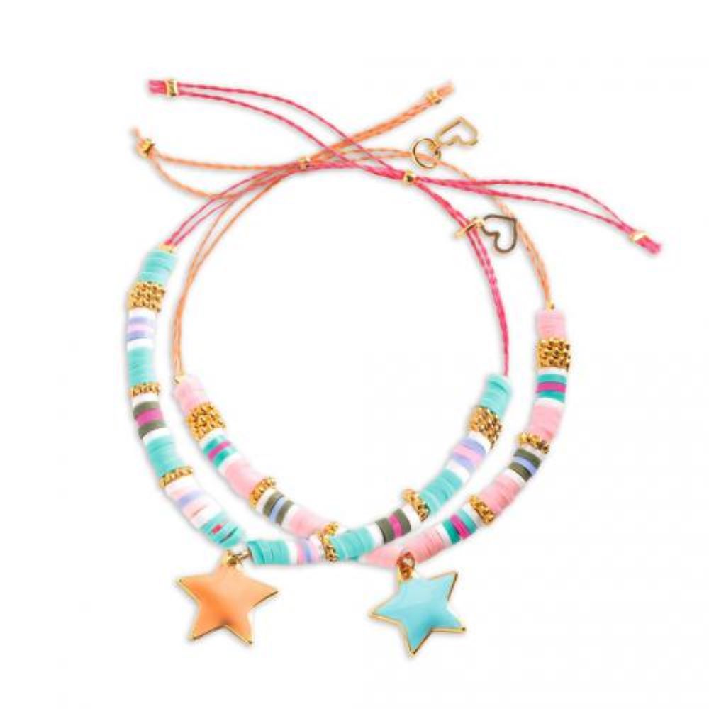 Estrela Heishi - Constrói 2 Pulseiras - DJECO