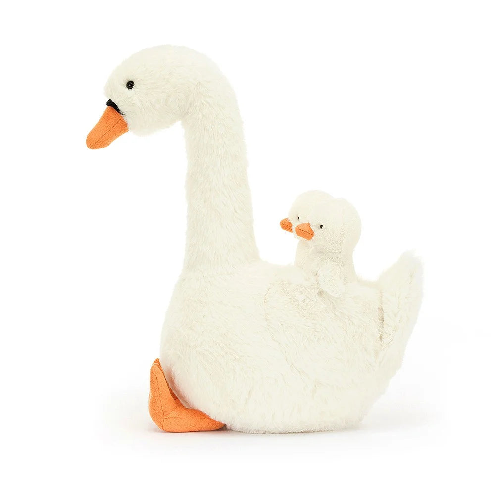 Peluche cisne e seus bebés - JellyCat