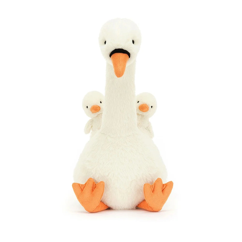 Peluche cisne e seus bebés - JellyCat