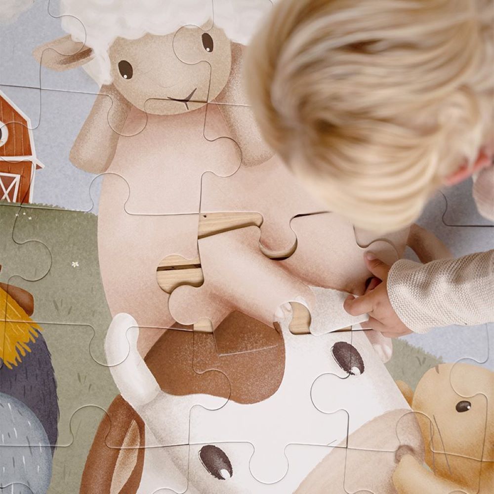 Puzzle de chão XL LITTLE FARM - Little Dutch