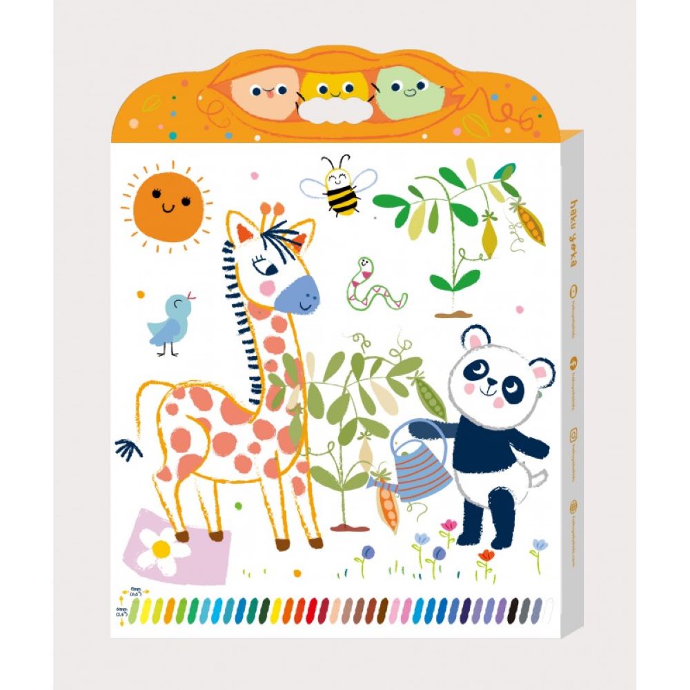 Happy Pea Pod Crayons - 36 Colours - Haku yoka