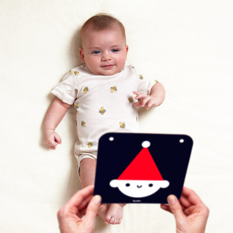 Baby cards ALTO CONTRASTE - Banana Panda