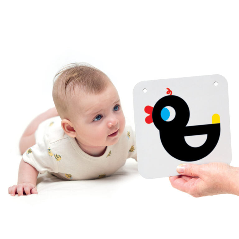 Baby cards ALTO CONTRASTE - Banana Panda