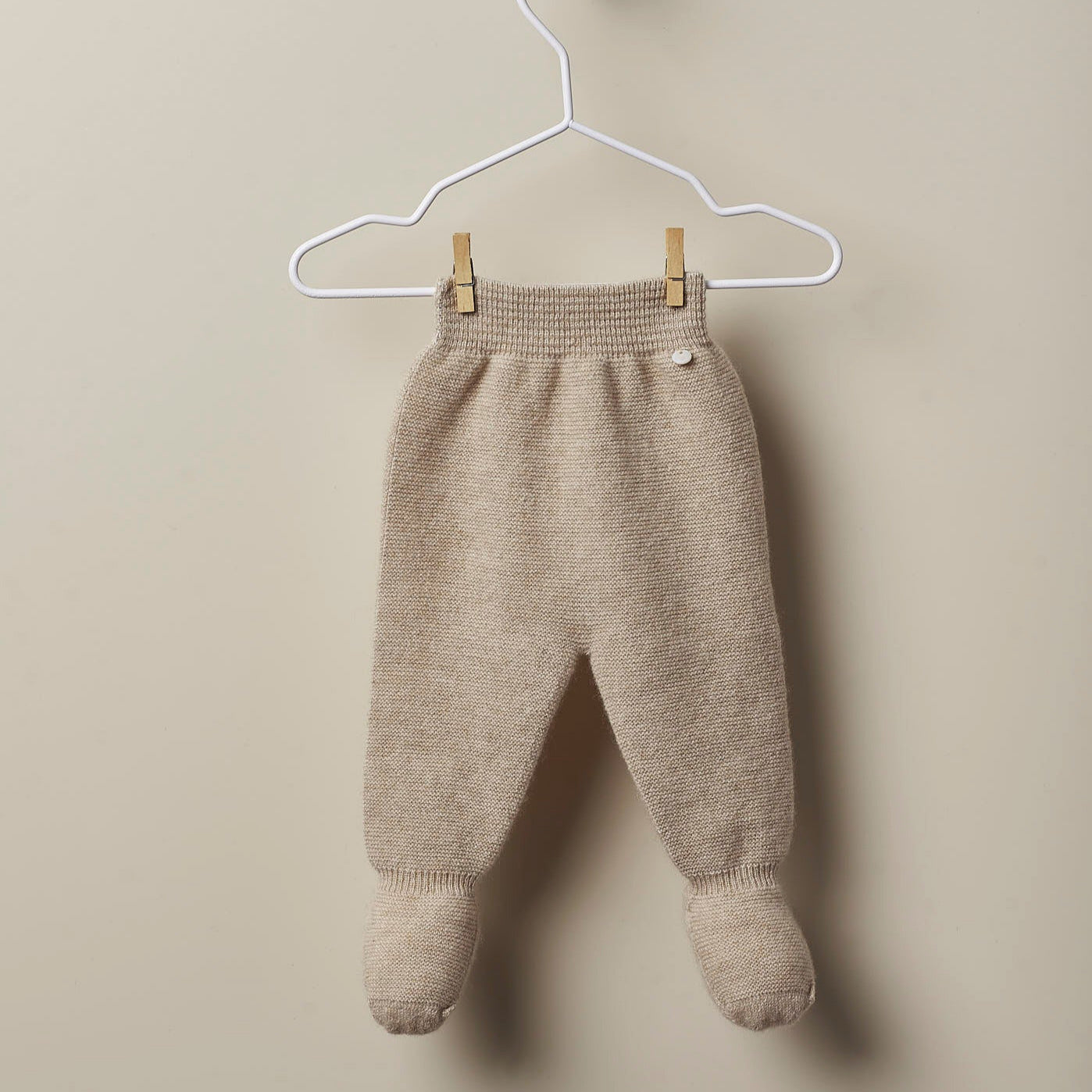 Conjunto camisola manga comprida e calça com pé tricotada em caxemira | SPECIAL CASHMERE - Wedoble