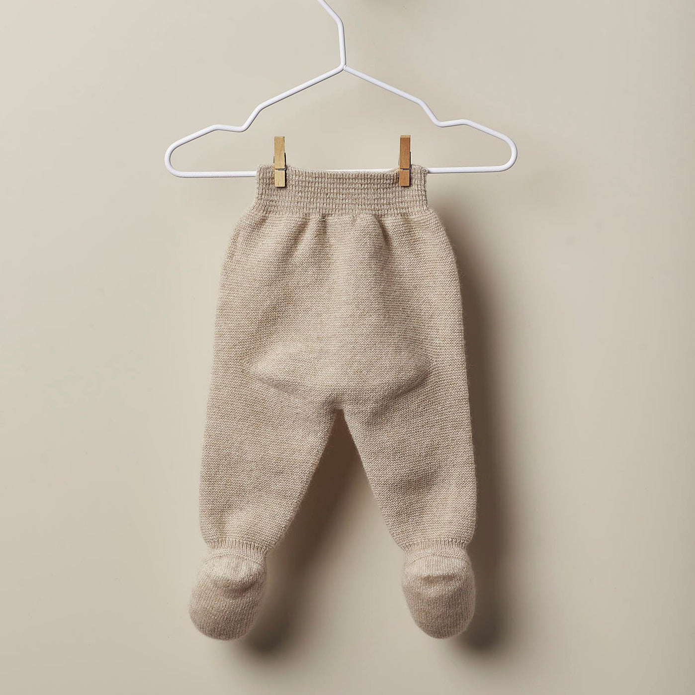 Conjunto camisola manga comprida e calça com pé tricotada em caxemira | SPECIAL CASHMERE - Wedoble