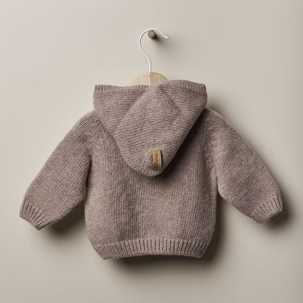 Casaco com capuz tricotado LOVE IN WINTER DAYS - Wedoble