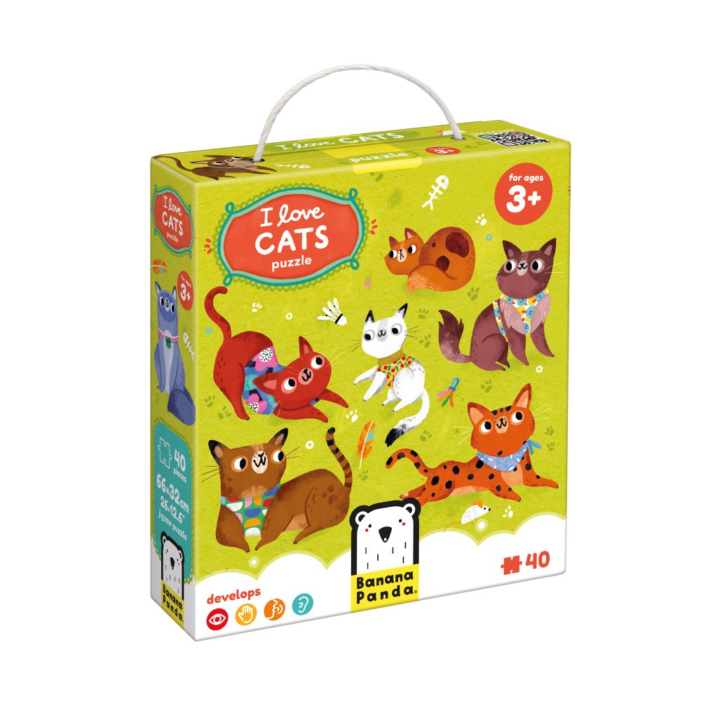 Puzzle I LOVE CATS - Banana Panda