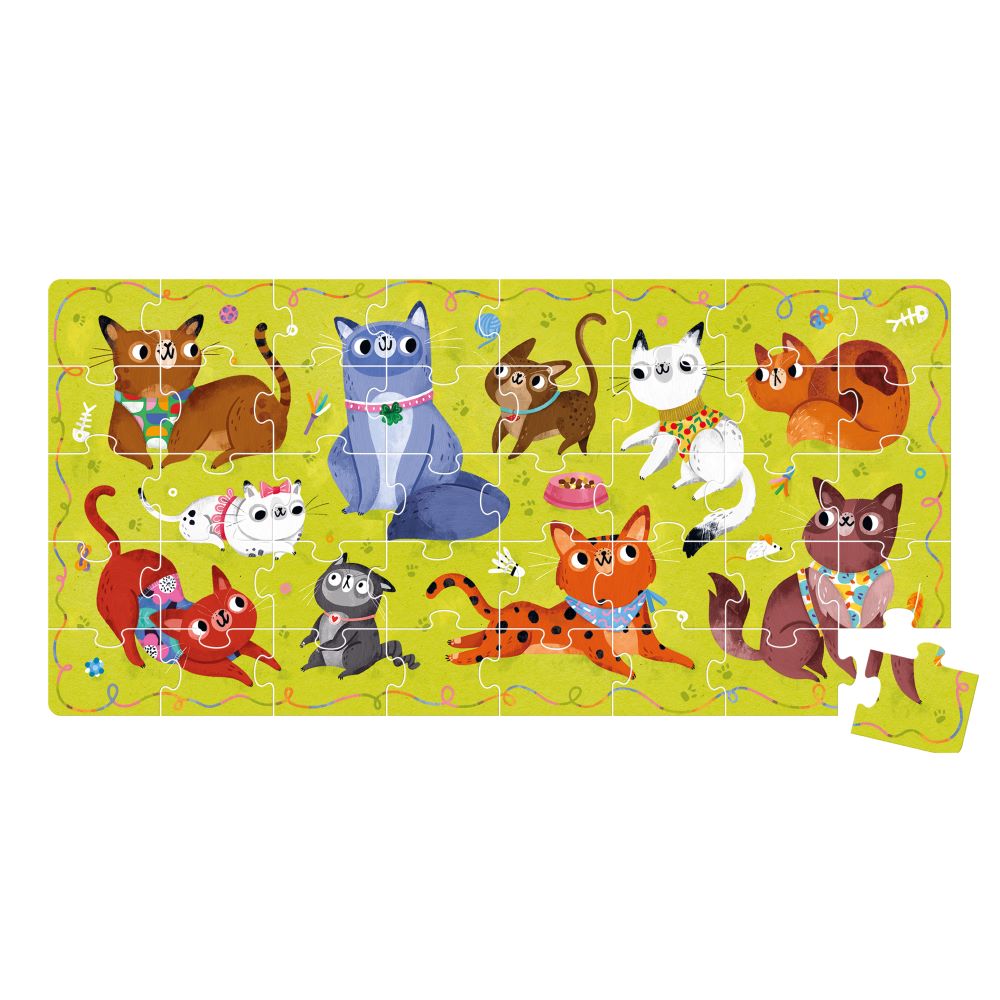 Puzzle I LOVE CATS - Banana Panda