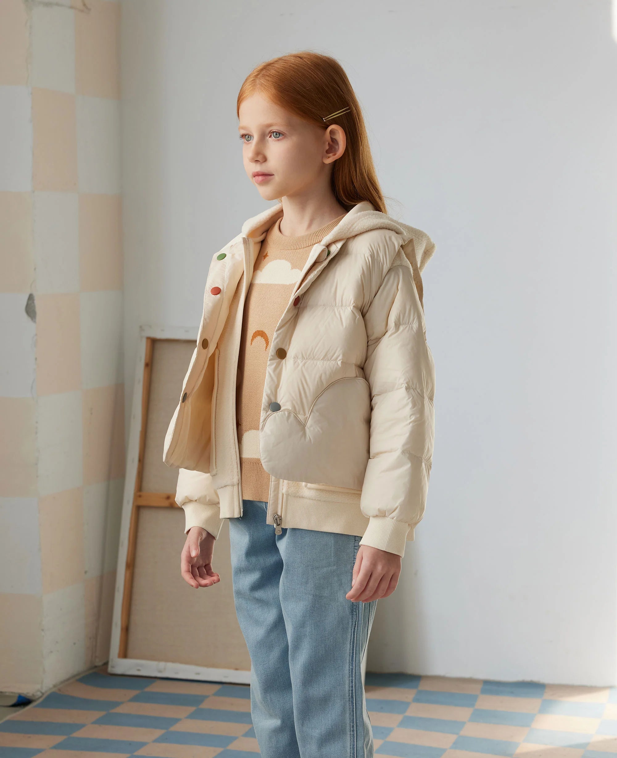 Casaco/ Colete Acolchoado com Fleece - Petite Revery