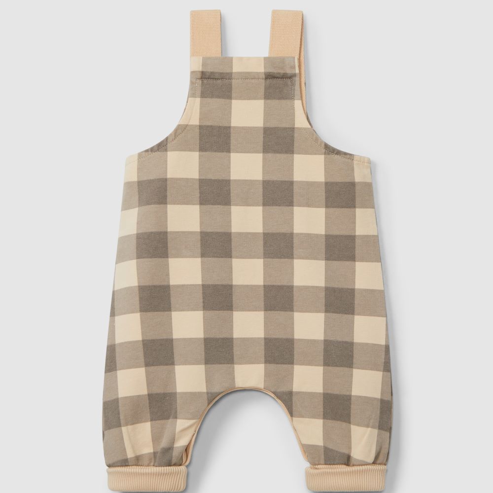 Jardineiras xadrez com bolso - Snug