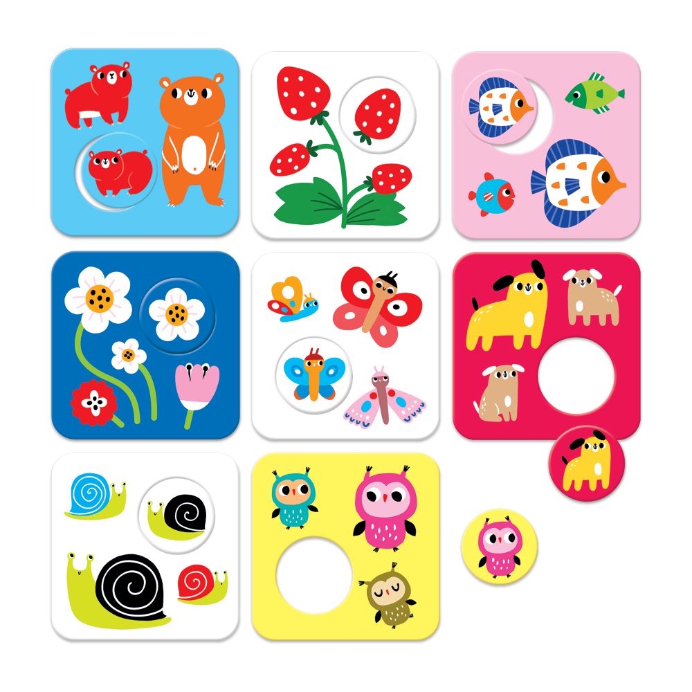MATCH THE BATCH Puzzle ALTO CONTRASTE - Banana Panda