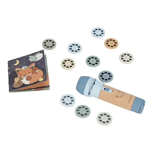 Lanterna Projector de Histórias – Blue - Little Dutch