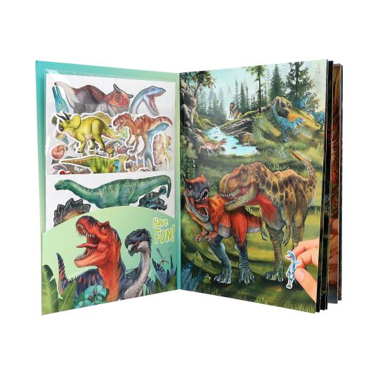Livro de Autocolantes Dinossauros - Dino World