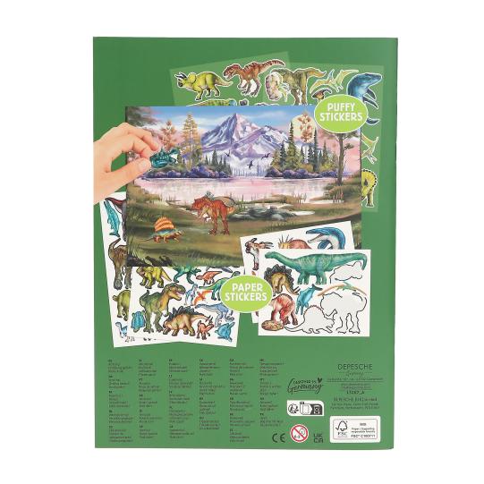 Livro de Autocolantes Dinossauros - Dino World