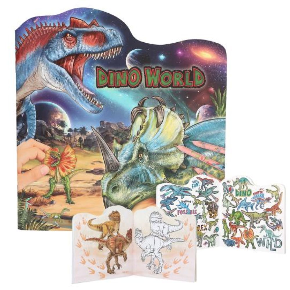 Livro de Colorir Galáxia dos Dinossauros - Dino World