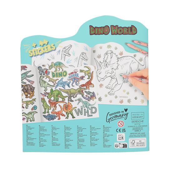 Livro de Colorir Galáxia dos Dinossauros - Dino World