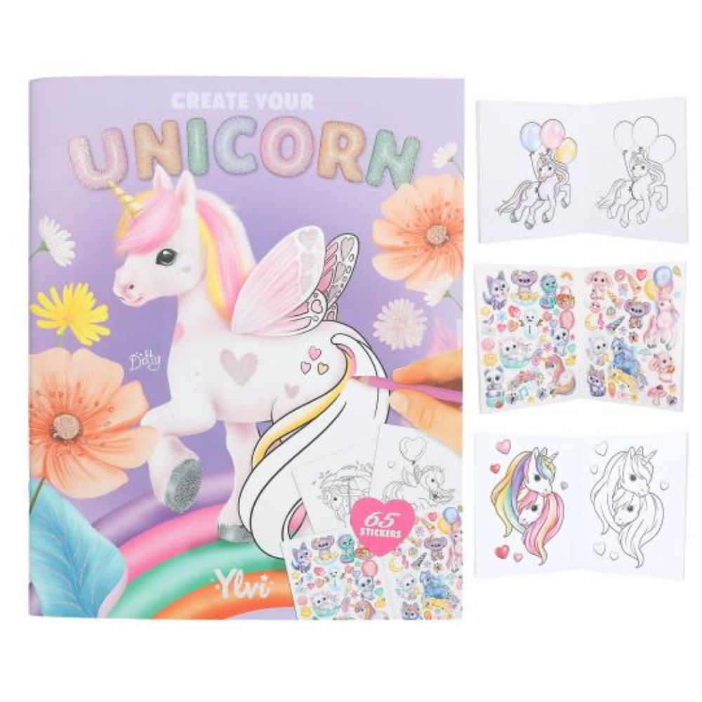 Livro de Colorir “Cria o Teu Unicórnio” - Ylvi