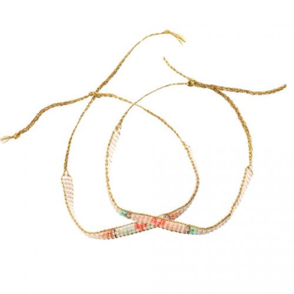 Miyuki e Corações - Constrói 2 Pulseiras - DJECO