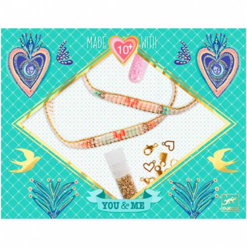 Miyuki e Corações - Constrói 2 Pulseiras - DJECO