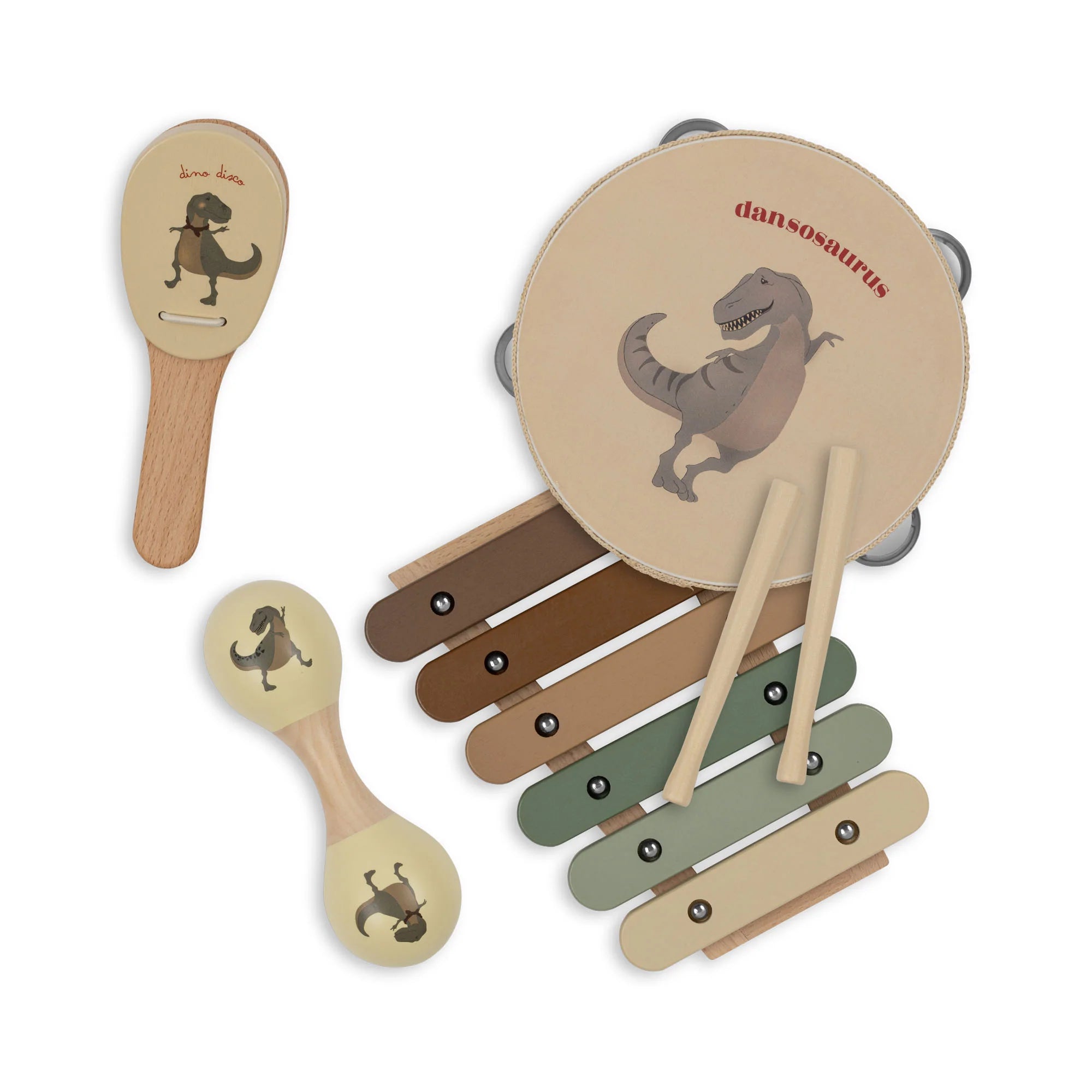 Mala instrumentos musicais DANSOSAURUS - Konges slojd
