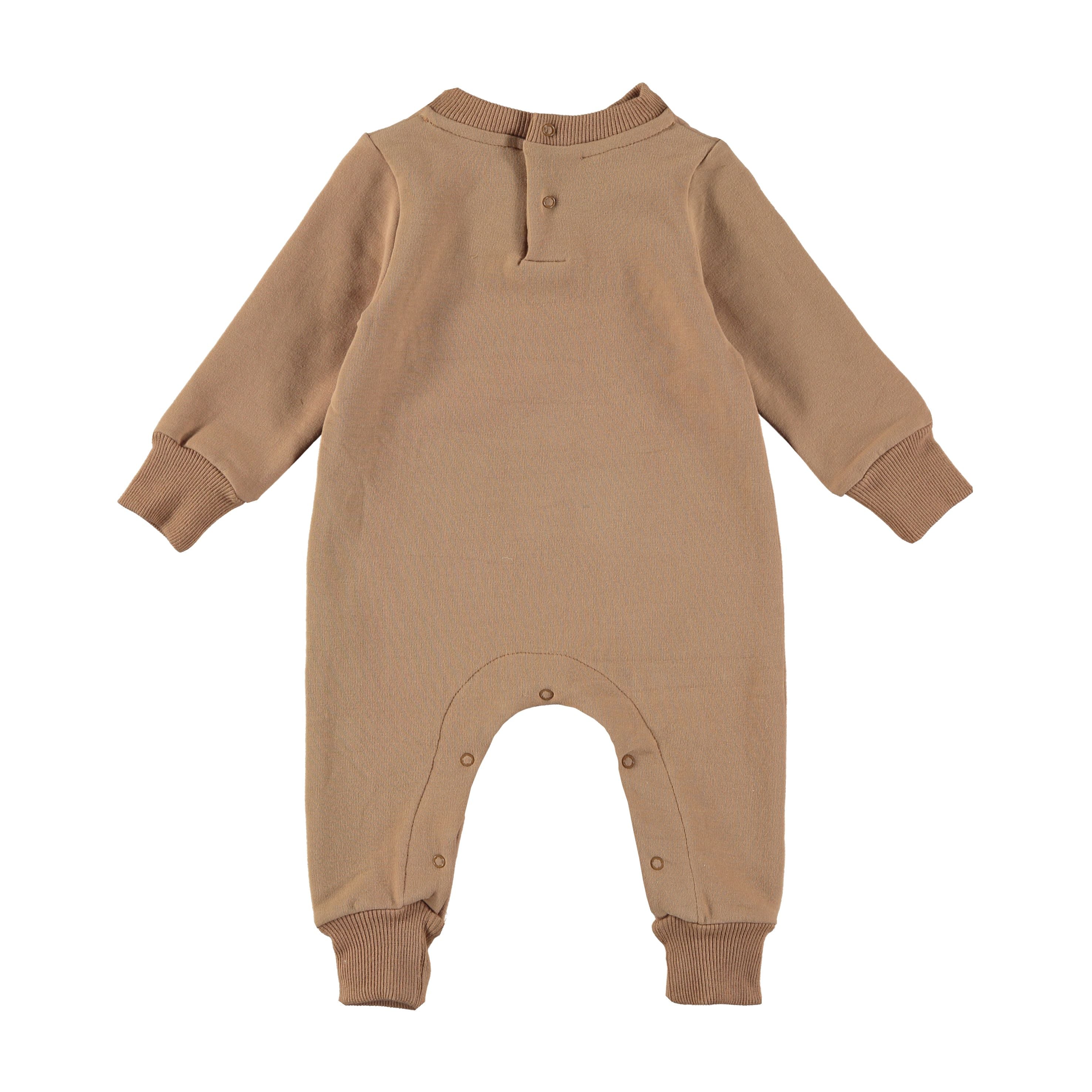 Babygrow sem pé SUNRISE BROWN - Babyclic