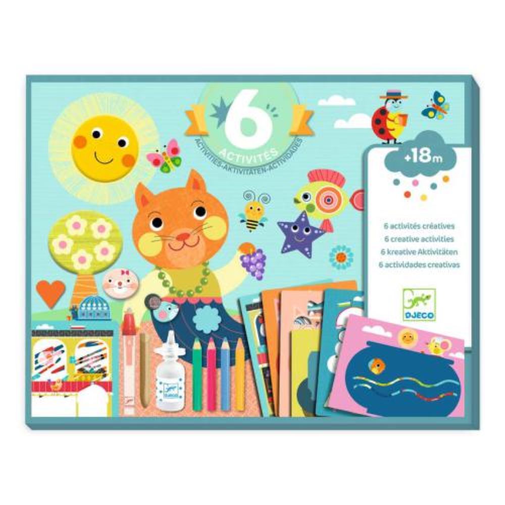O Gato e os Amigos - 6 Atividades Criativas - DJECO