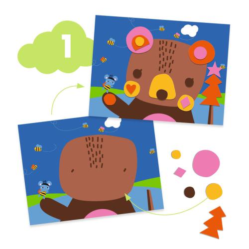 O Urso e seus Amigos - Kit de Atividades Manuais - Djeco