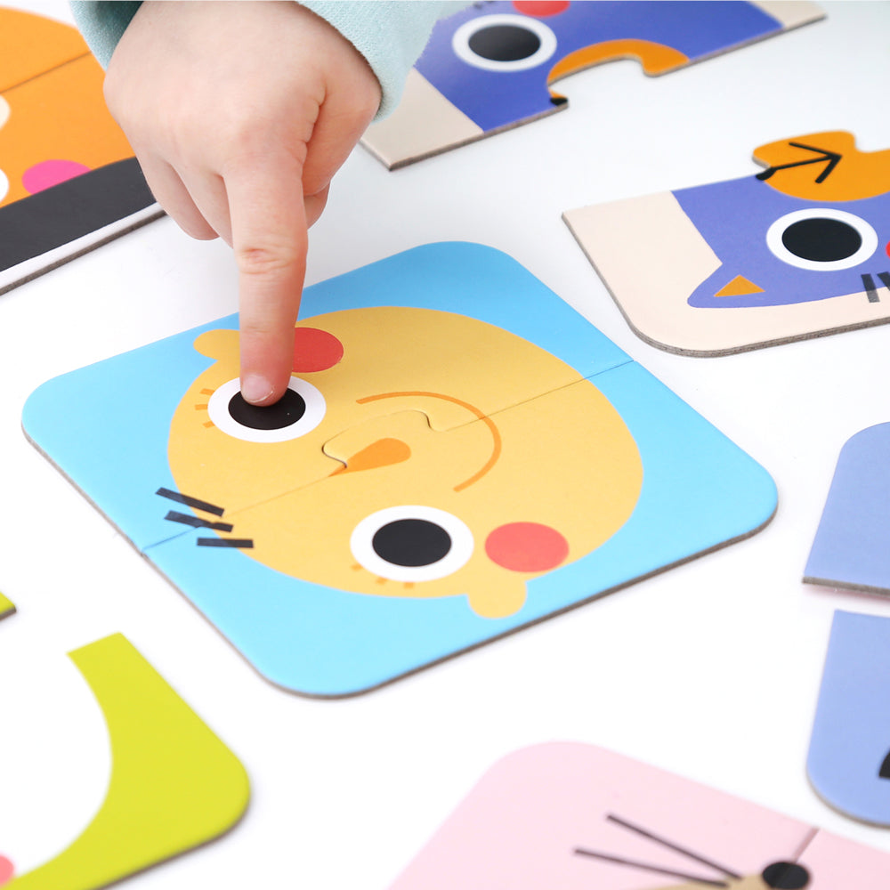On-the-Go Puzzle Halves Faces - Banana Panda