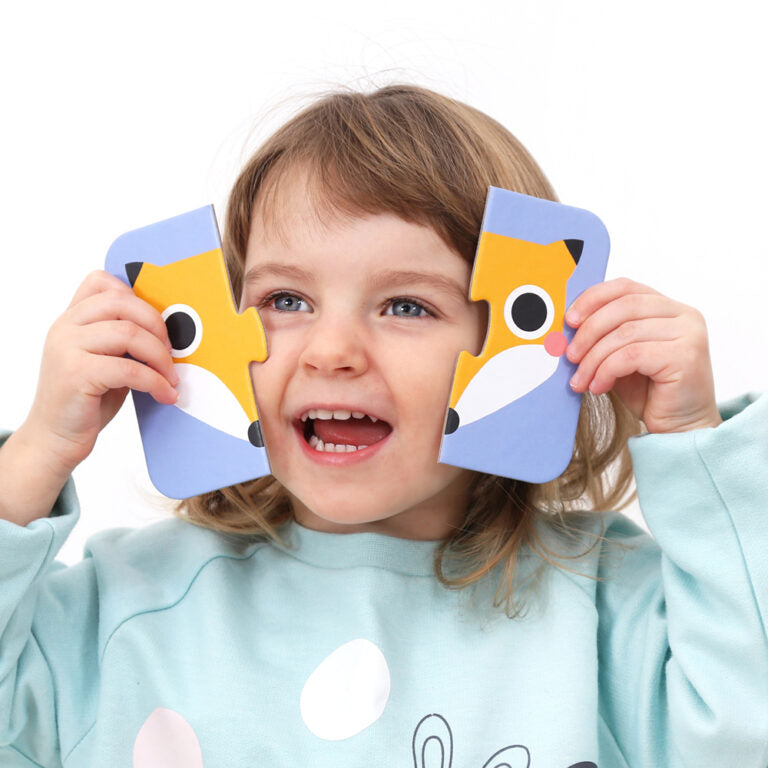 On-the-Go Puzzle Halves Faces - Banana Panda