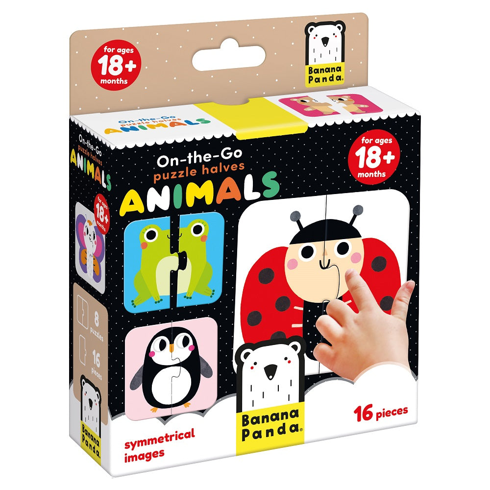 On-the-Go Puzzle Halves Animals - Banana Panda