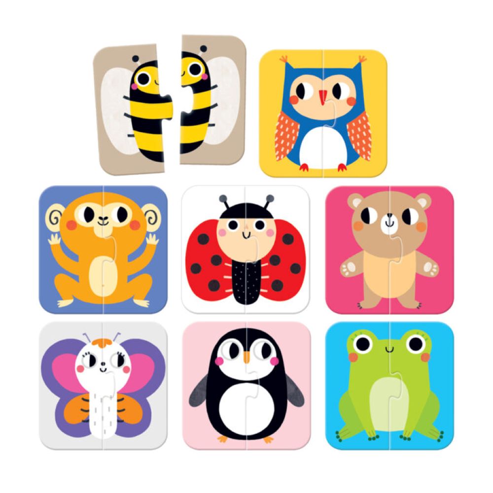On-the-Go Puzzle Halves Animals - Banana Panda