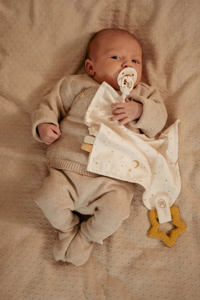 Pano Doudou com Anel Mordedor – Newborn Naturals - Little Dutch