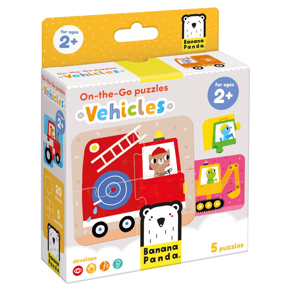 Primeiros Puzzles VEICULOS - Banana Panda