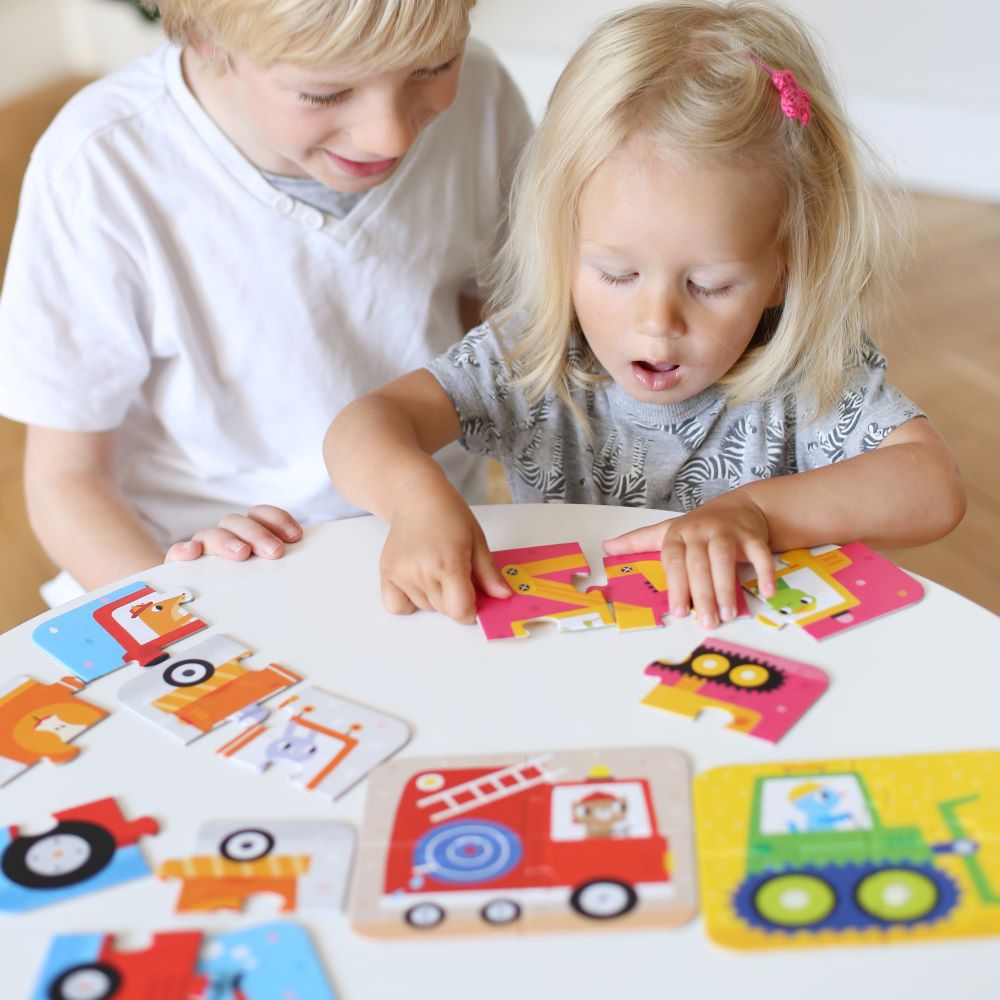 Primeiros Puzzles VEICULOS - Banana Panda