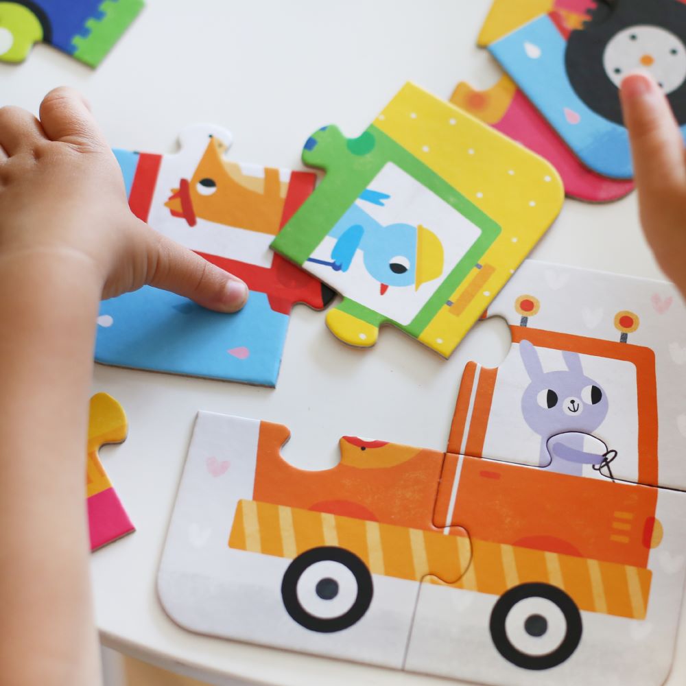 Primeiros Puzzles VEICULOS - Banana Panda