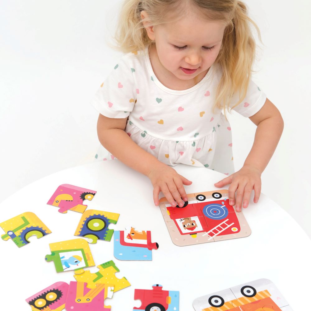 Primeiros Puzzles VEICULOS - Banana Panda