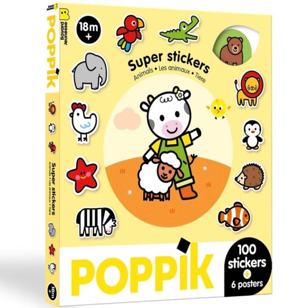 Super Stickers ANIMAIS - Poppik