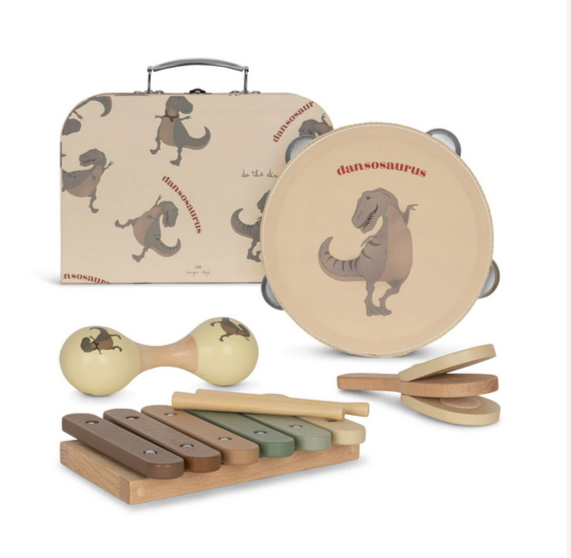 Mala instrumentos musicais DANSOSAURUS - Konges slojd