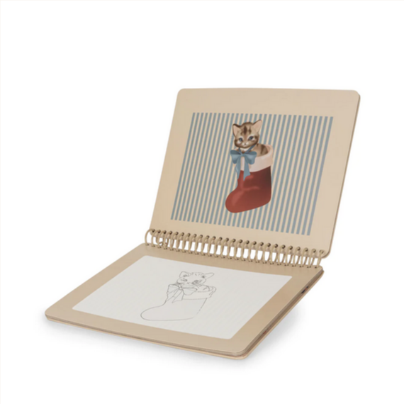 Livro de colorir mágico XMAS RED - Konges Slojd