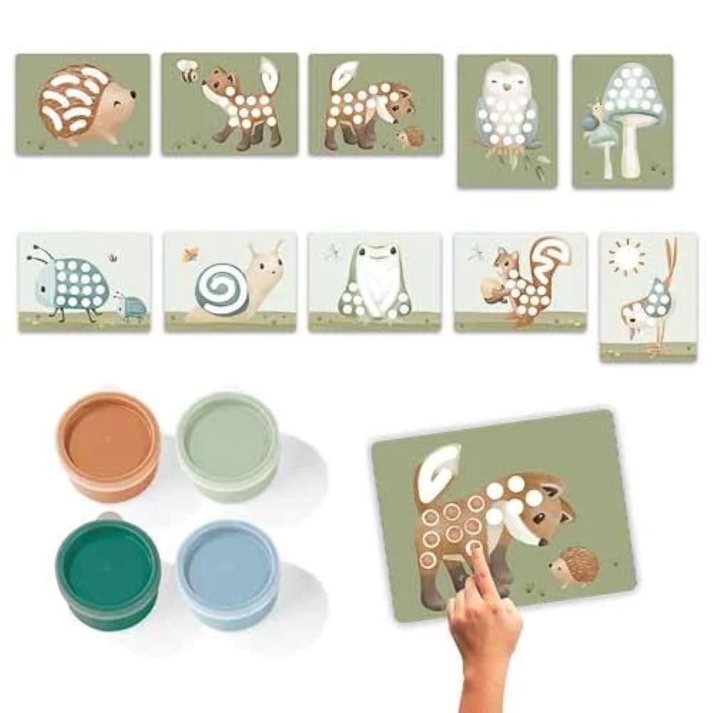 Set de Pintar com os Dedos - Forest Friends - Little Dutch