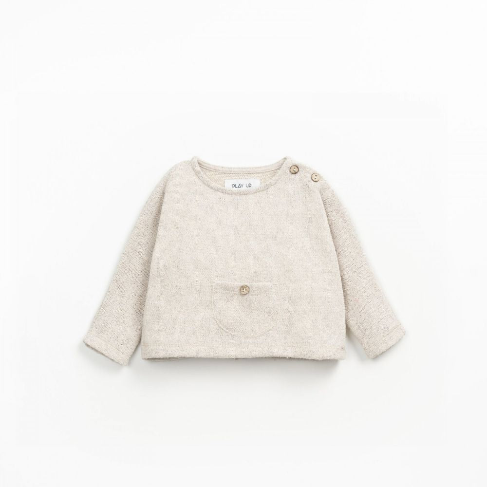 Conjunto Bege sweat e leggings fibras recicladas - Play Up