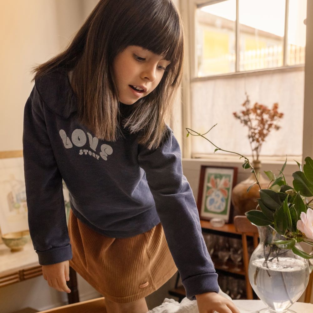 Sweatshirt "Love story" - Laranjinha