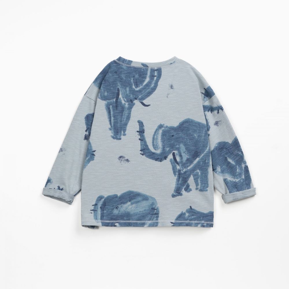 T-shirt com estampado e bolso no peito | Wooden Memories - Play Up