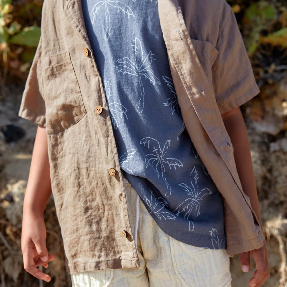 T-shirt com mistura de fibras naturais e fibras recicladas - Play Up