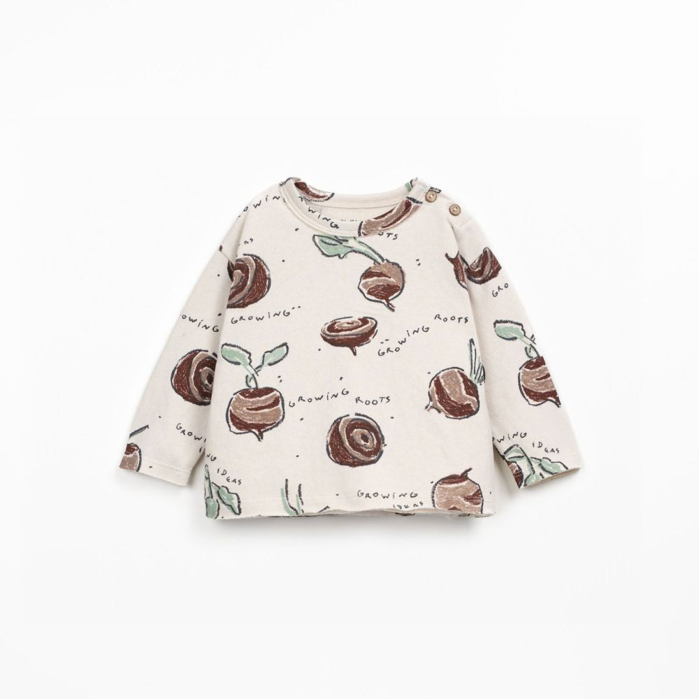 T-shirt com pormenores de corte vivo - Play Up