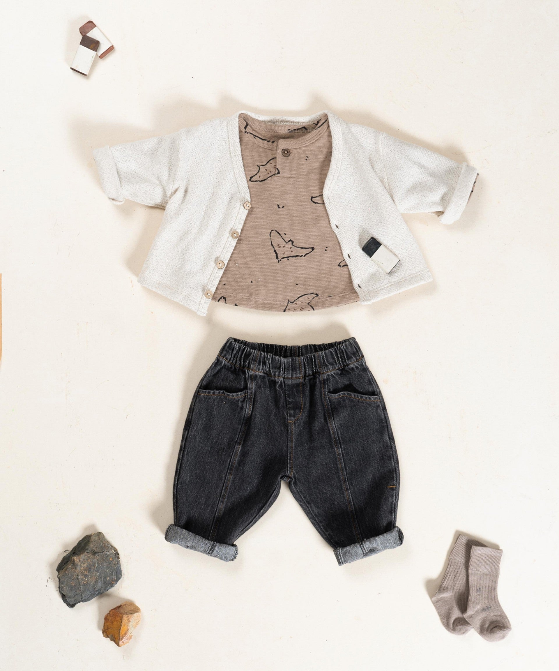 T-shirt de malha com estampado de pássaros - Play Up